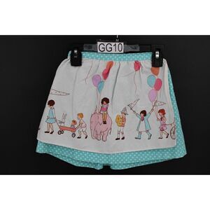 Blessed Be The Name Girls Skirt 5T APRON FRONT WITH HAPPY BIRTHDAY THEME